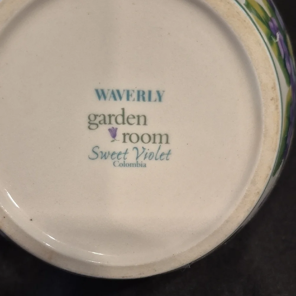 Waverly Garden Room Sweet Violet Ceramic Soup Or Cereal Bowl